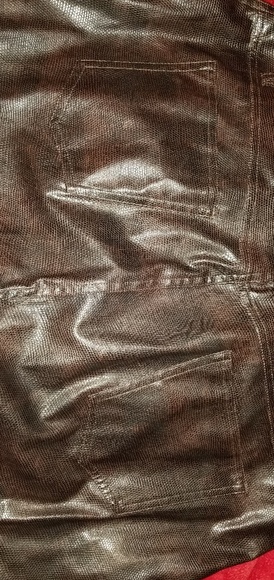 Brown Faux Leather pants - Picture 5 of 6